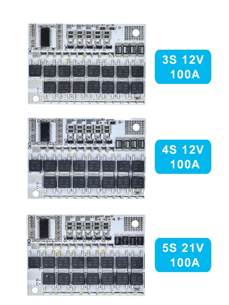 3 s/4S/5S Bms 12 В 16,8 в 21 в 100a литий-ионная ЛМО тернарная литиевая батарея защита печатная плата литий-полимерный баланс зарядки Модуль