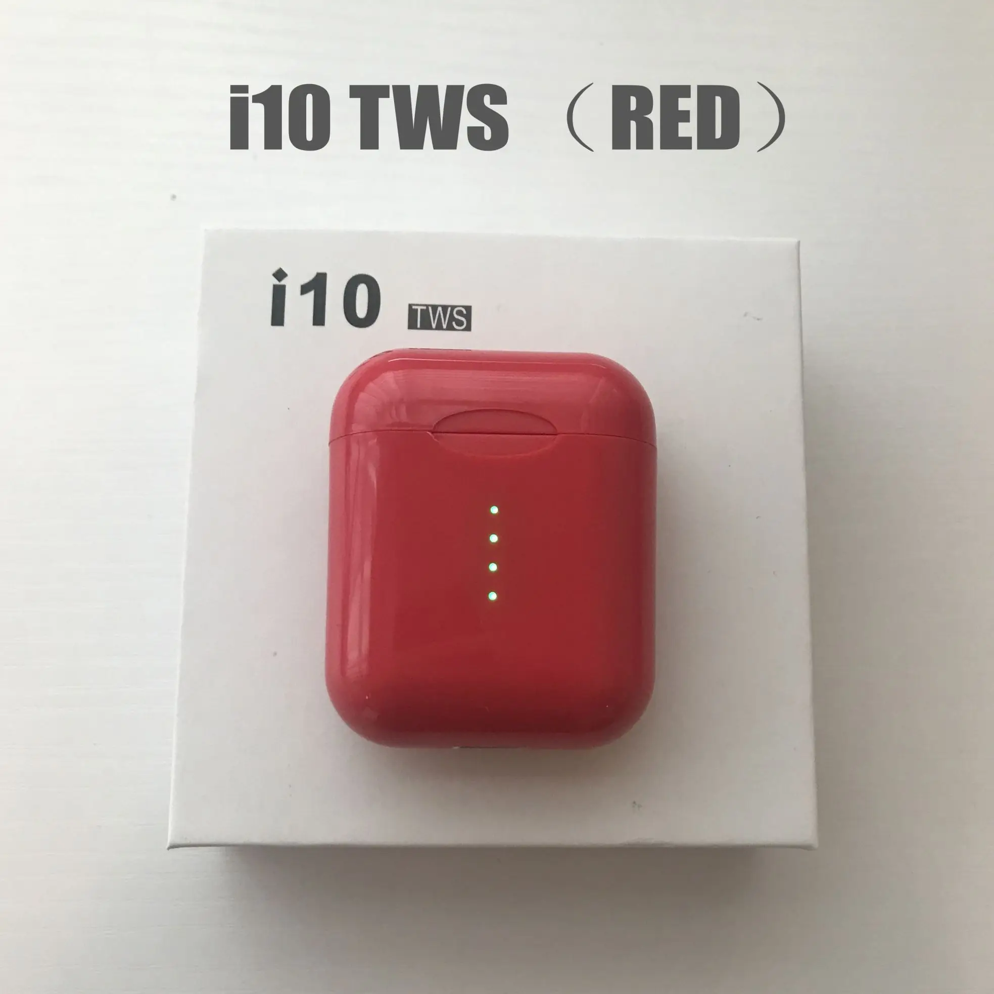 Поддержка беспроводной зарядки! i10 tws i10s tws беспроводные наушники Bluetooth 5,0 наушники с сенсорным управлением гарнитура для всех смартфонов - Цвет: i10 TWS-RED