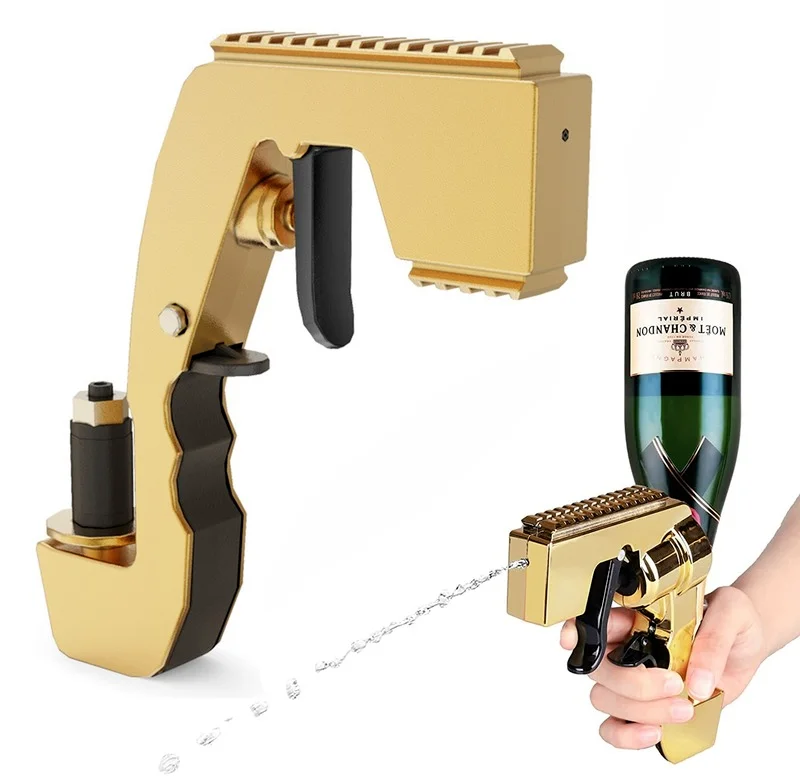 

Champagne Wine Dispenser Bottle Beer Ejector Feeding Spray Gun Shooter Bottle Cap Wine Stopper Party Wedding Christmas Bar