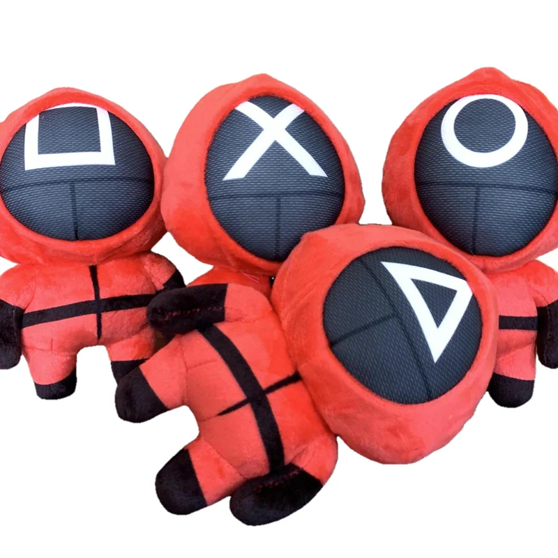 

Игрушка «кальмар» 30 см, мягкая плюшевая кукла в Корейском стиле, игра «кальмар», украшение комнаты, рождественские подарки для детей на Хэлл...