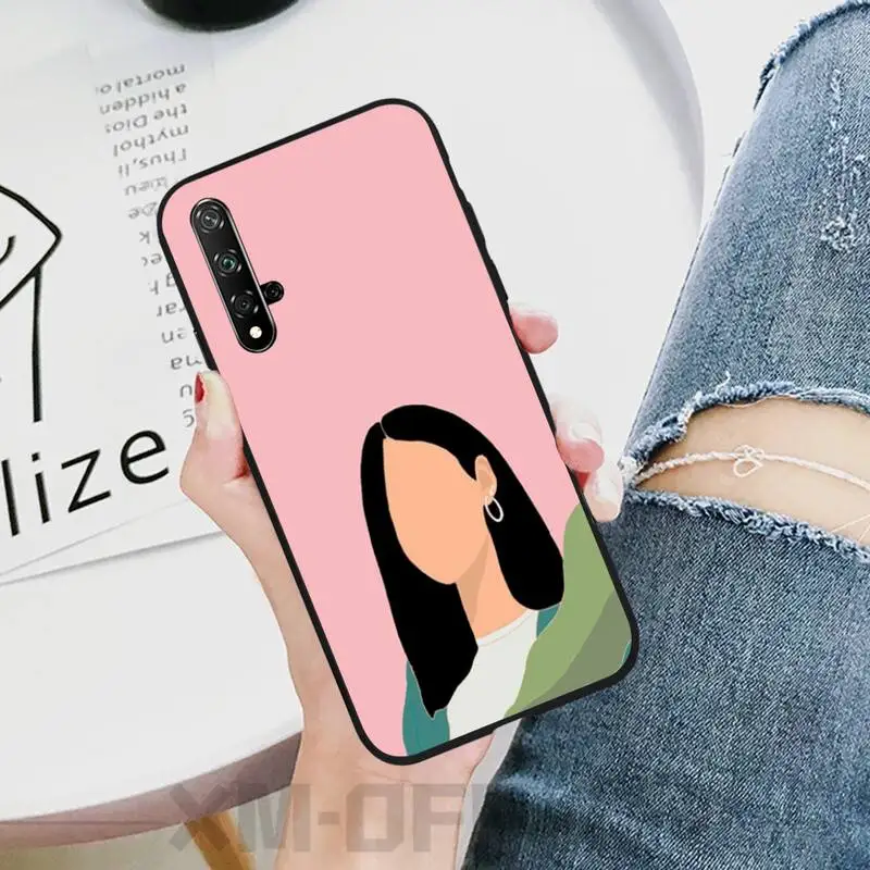 

The Faceless Woman Phone Case For Huawei P20 P30 P40 Pro Mate 10 20 30 Pro Lite P Smart 2019 Nova 5t Cases Cover Carcasa