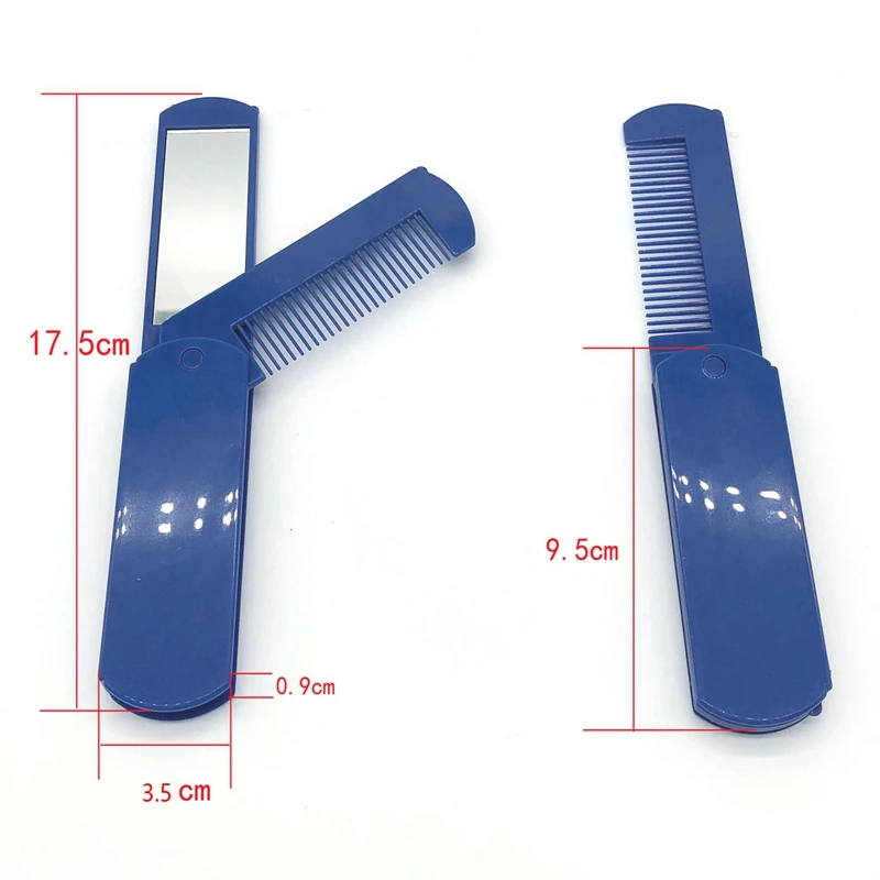Складная Щетка для волос портативная складная Антистатическая щетка с зеркалом