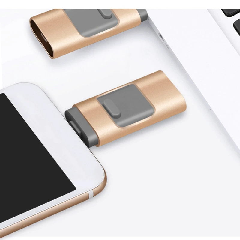 

3 in 1 USB3.0 Flash Drive 32G Memory Stick External Storage for iPhone 11 Pro X XR XS MAX 6 7 8 Plus iPad Pro
