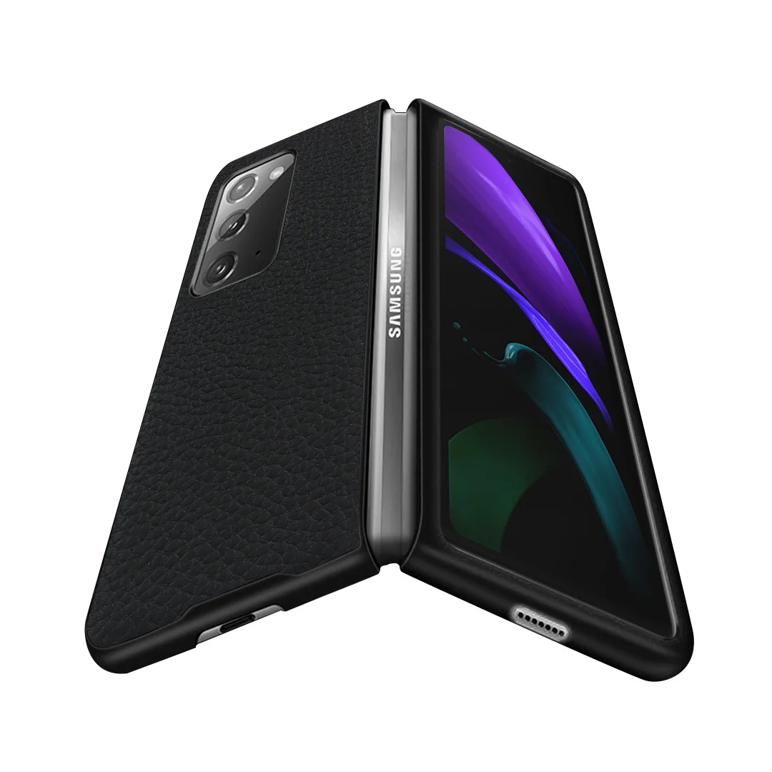 

galaxy z fold 2 case For Galaxy Z Fold 2 5G Card Slot Case Case Pouch Genuine Leather Case For Galaxy Z Fold2 5G