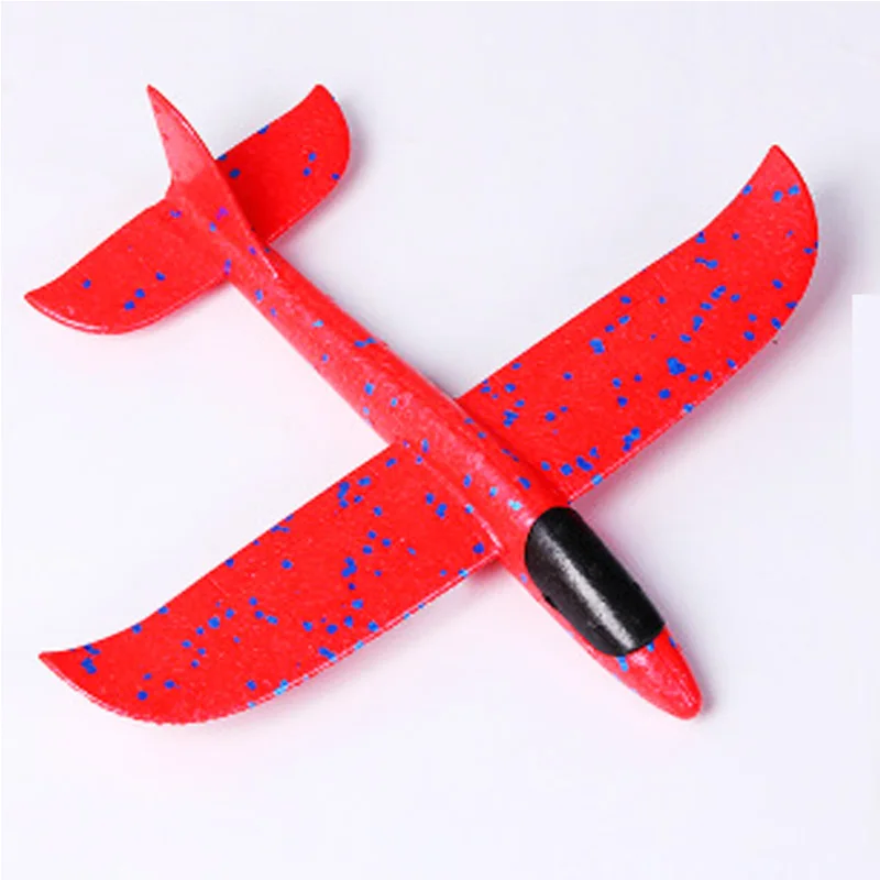 35cm No Lamp Red 35 см детские игрушки «сделай сам» ручной бросок летающий самолет s пена модель аэроплана вечерние светится в темноте Летающий Plane Самолет игрушки для детей - Цвет: 35cm No Lamp Red