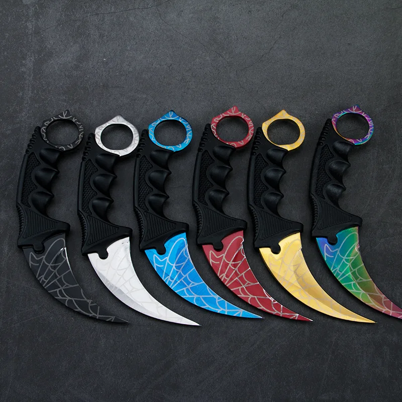 

Personality Multicolor Claw Knife Color Titanium Claw Knife Necklace Knife Titanium Knife Knifes Survival Tool