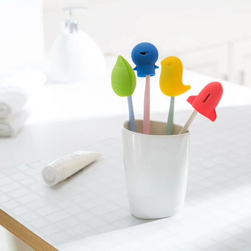 Защитная крышка для зубной щетки портативный мультяшный держатель контейнер