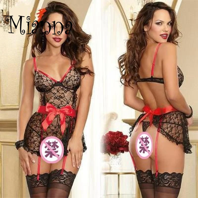 

Sexy Hot Erotic Underwear For Women Christmas Costume Porno Lingerie Lace Sexy Dress Babydoll Exotic Apparel Chemise Sleepwear