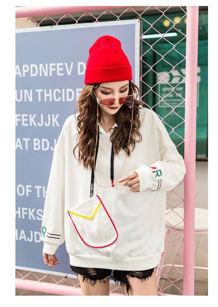 Max LuLu/ модная женская осенняя одежда в Корейском стиле в стиле панк женские толстовки с капюшоном винтажная женская спортивная фуфайка с вышивкой