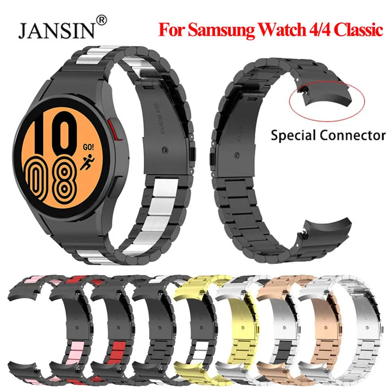 Watchband For Samsung Galaxy Watch 4 40mm 44mm Smartwatch Strap For Samsung Galaxy Watch 4 Classic 46mm 42mm Adapter Metal Band