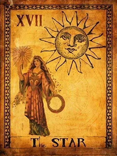 

Tin Sign The Stars Metal Sign Tarot Card Metal Sign 12" x 18"