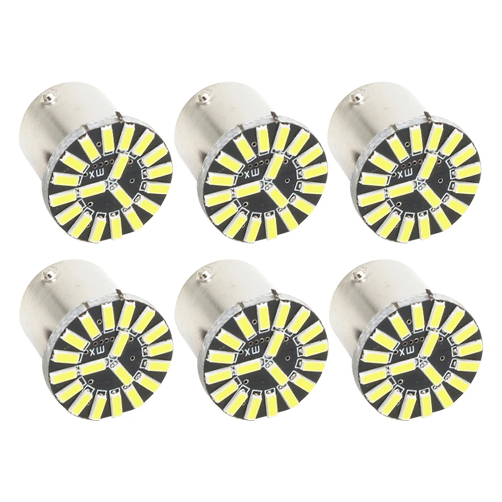 6 шт. P21W Led PY21W 1157 BAY15D 1156 19SMD 4014 светодиодный автомобильная лампа заднего хода стоп