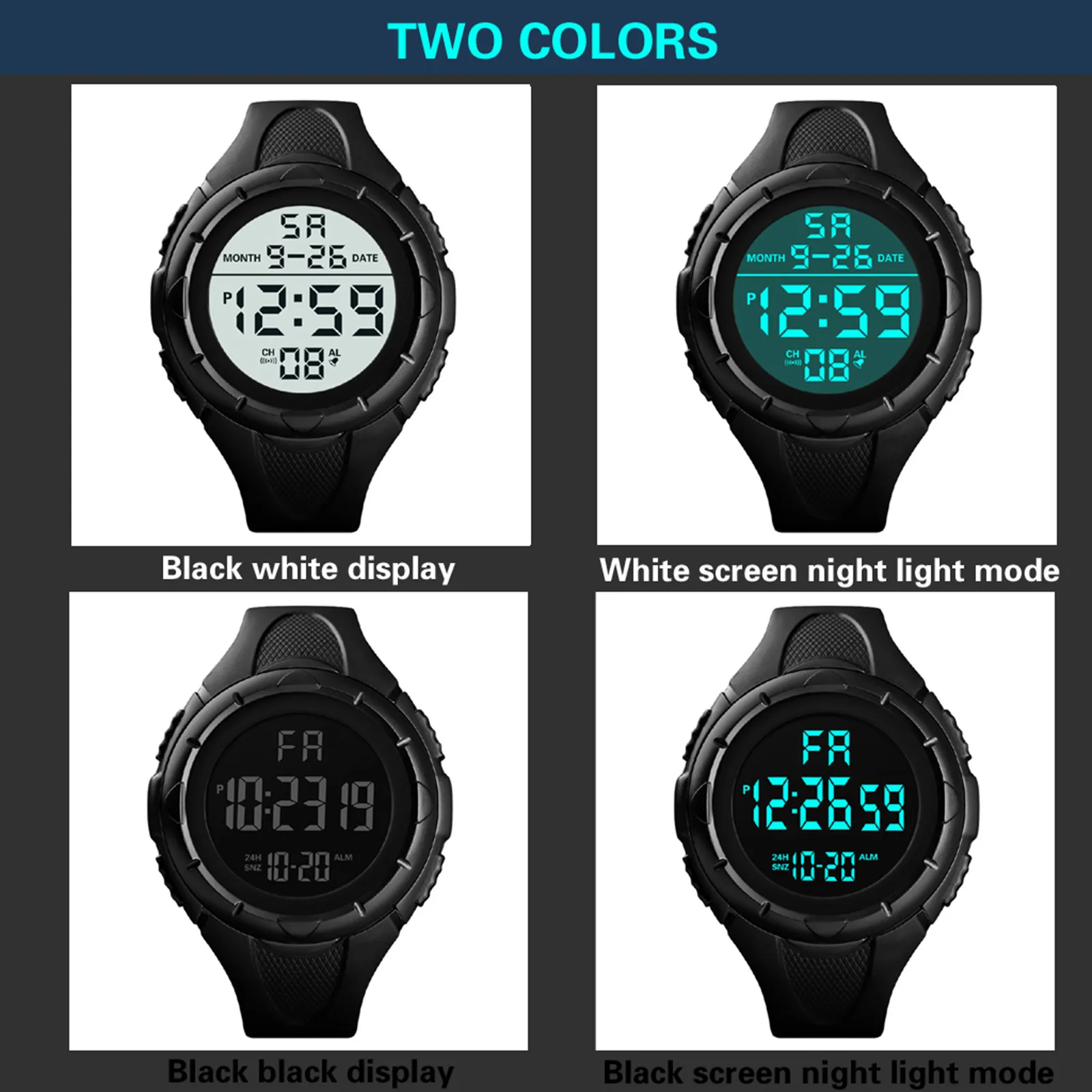 

Electronic Watch LED Display Date Calendar Week Alarm Sports Watch for Men Women PU Strap Wristwatch Relogio Masculino Drop Ship