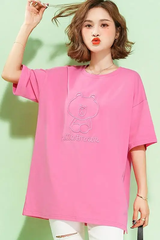 Дешевые оптовые продажи 2021 летние новые женские футболки модные повседневные с