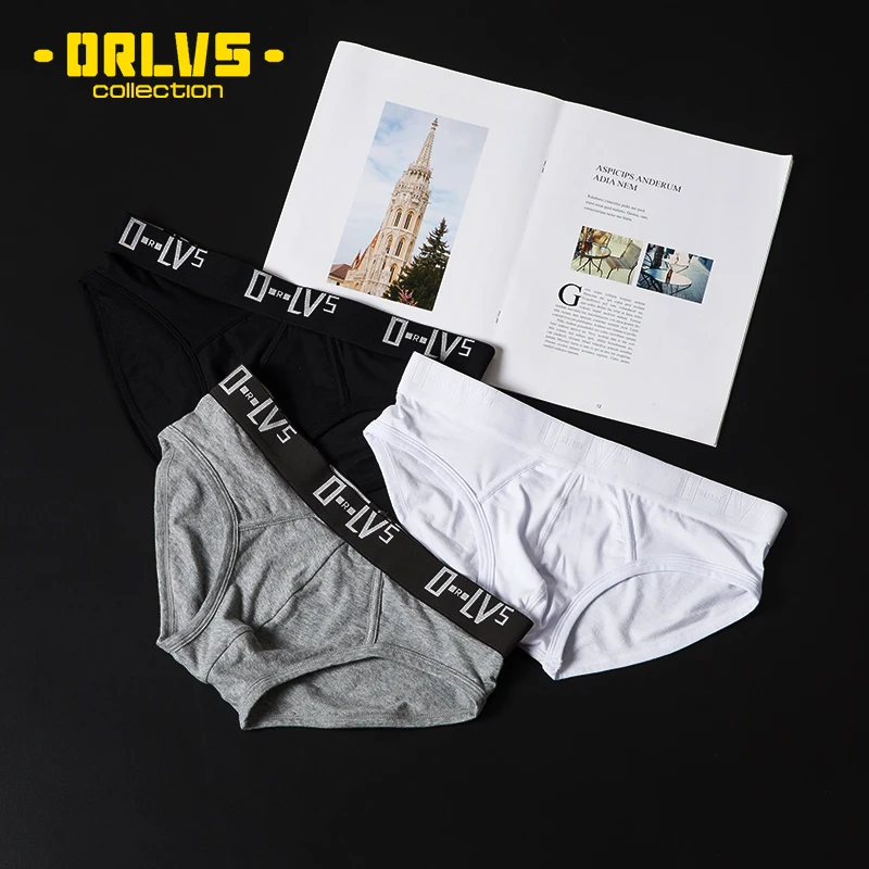 

Трусы мужские ORLVS, х/б, однотонные, стринги, бандаж, сексуальное нижнее белье, 2021