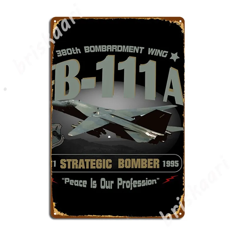 Fb 111a стратегический бомбардировщик 380th Plattsburgh Afb винтажные металлические знаки