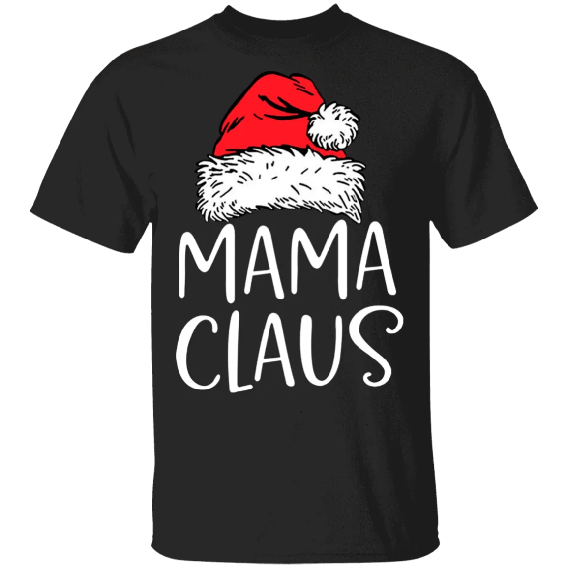 Футболка Mama Claus подходящая семейная рождественская футболка винтажная Harajuku 2021