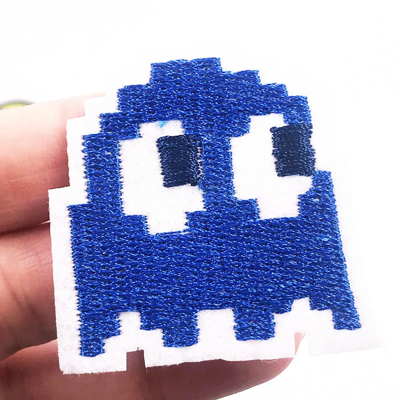 1 шт. розовый игра нашивка с персонажем Железный На Аппликация еды фасоли вышитый