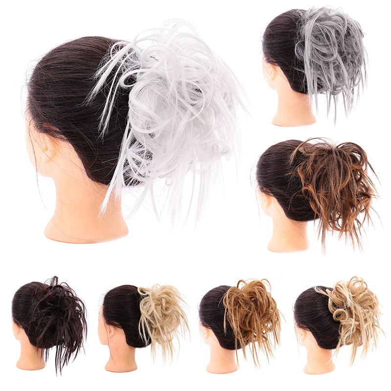 Модные женские кудрявые волосы XUANGUANG пачкающие синтетические в пучок длинные