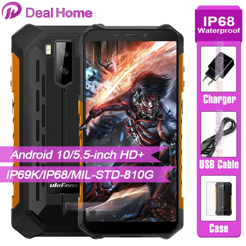 Ulefone Power X5 Pro смартфон 4 Гб + 64 ГБ Android 10 0 OTG NFC распознавания лиц и IP68