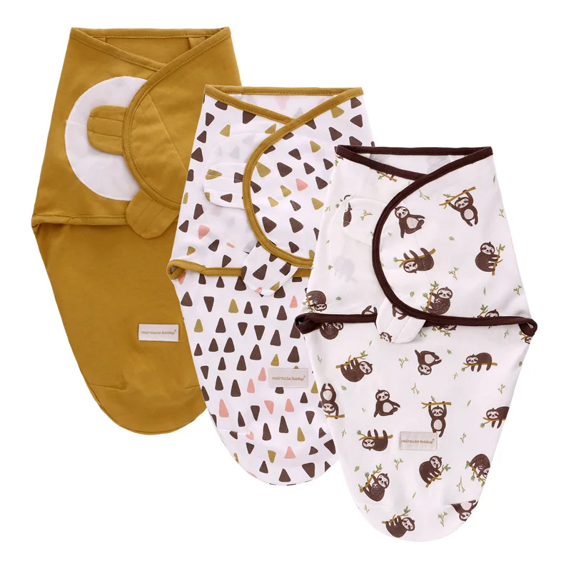 

3pcs Set Cotton Cocoon Swaddle Envelope Bag for Discharge For Newborns Sleeping Children's Extract Envelope Babies Accessories