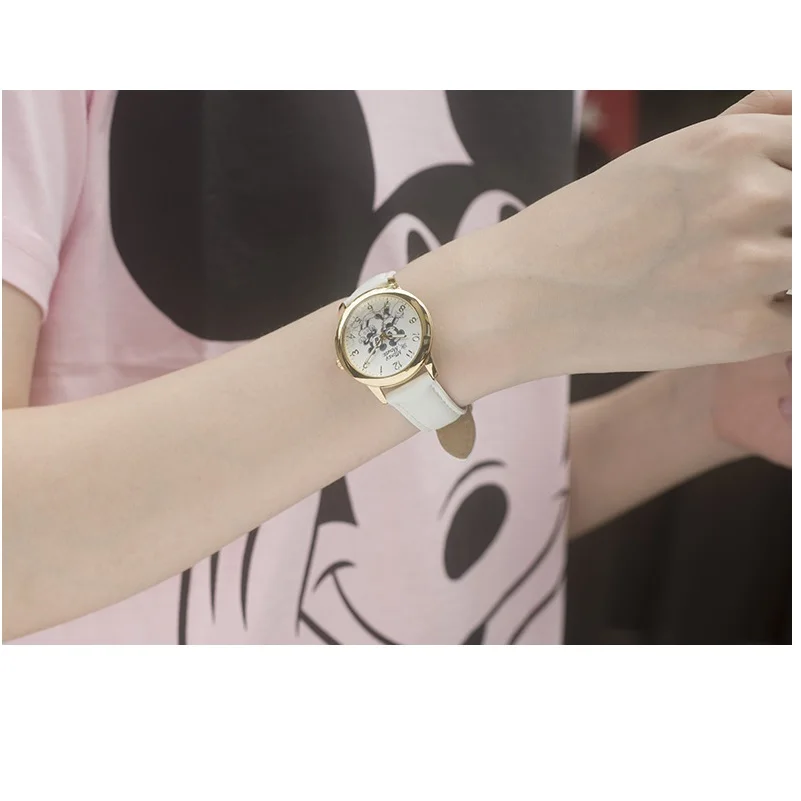 Оригинальные кварцевые часы Disney с рисунком Микки Мауса из мультфильма модные