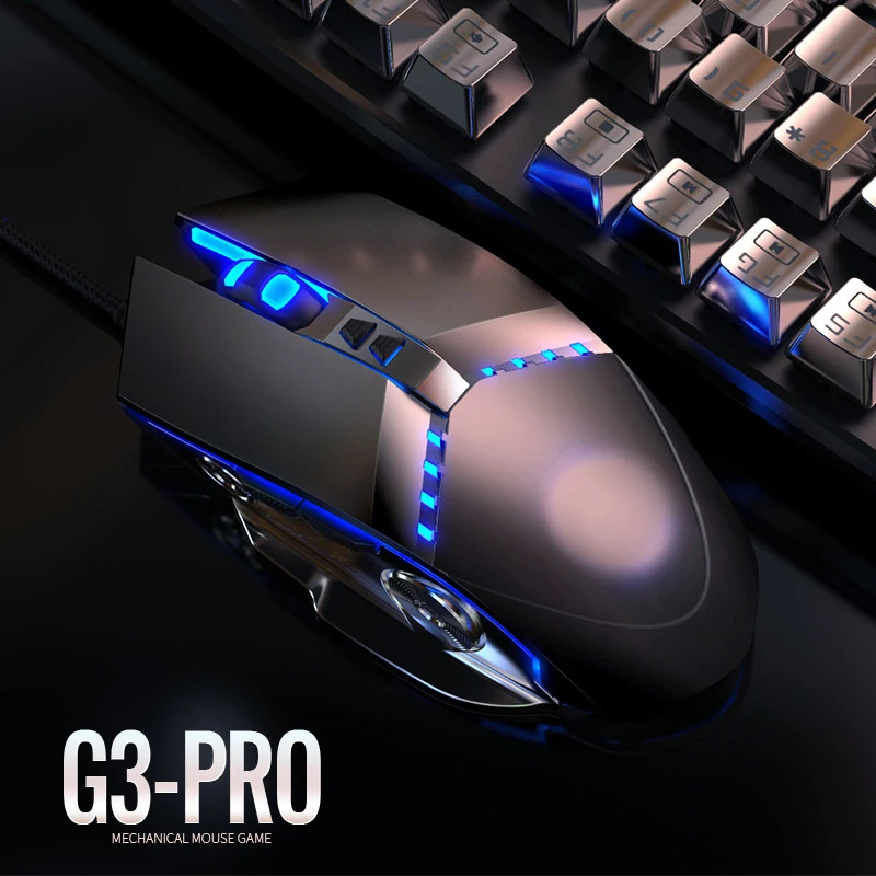 

Gaming Mouse 3200DPI Adjustable Silent Mouse Optical LED USB Wired Computer Mouse for Notebook Game Mice for Gamer Home Office