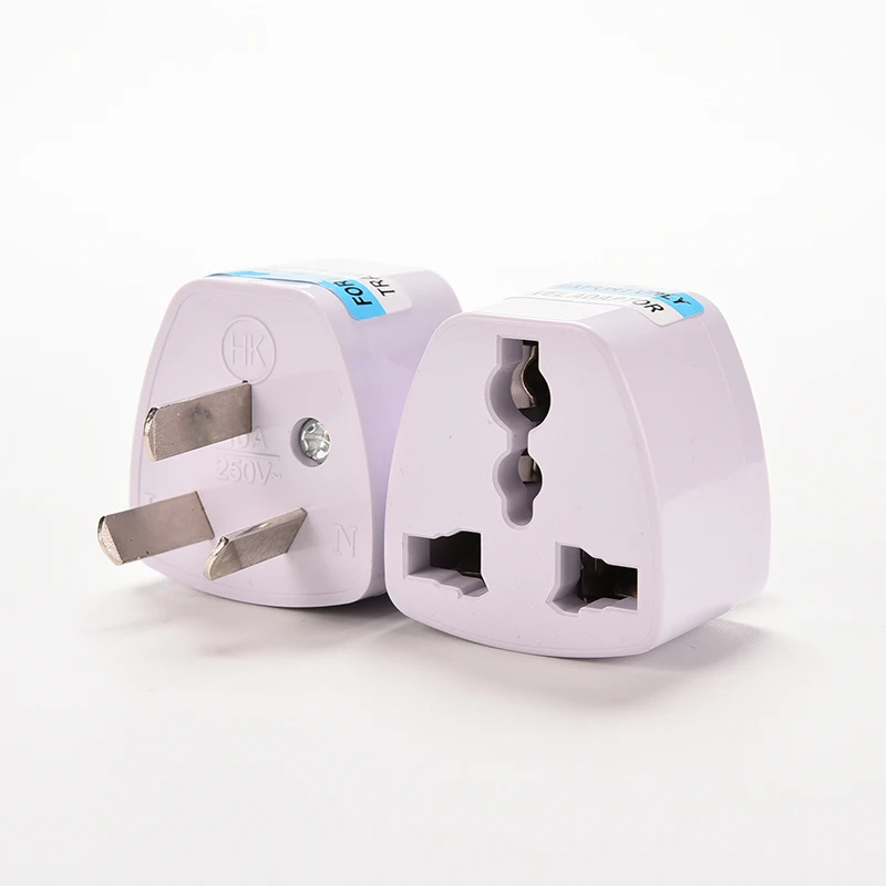 1pc Universal EU UK US GER AU CHN Plug Adapter European Germany Australia China Power Socket White Travel Converter |