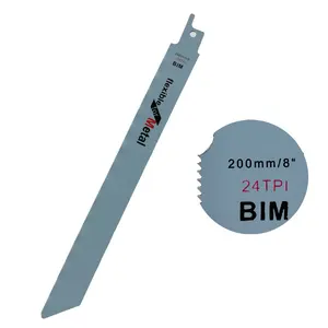 10 шт., лезвия для сабельной пилы, 200 мм, 24 т