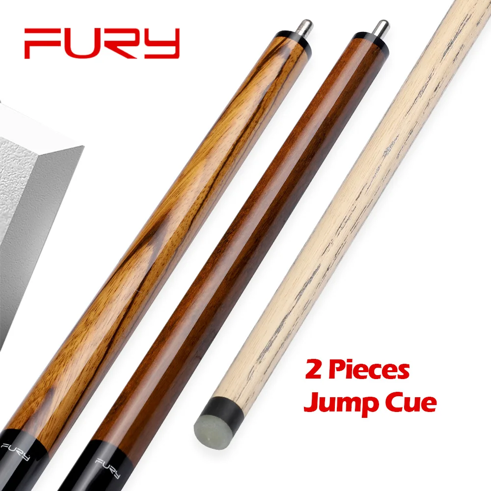 

FURY JPW 1/5 Billiard Jump Cue 13mm 107cm G10 Tip Ash Shaft Black Bakelite Ferrule Handmade Professional Billar Kit Many Gifts
