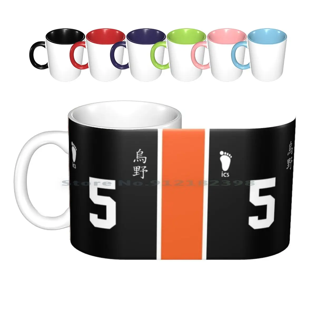 

Haikyuu !! Ryunosuke Tanaka Karasuno Jersey Ceramic Mugs Coffee Cups Milk Tea Mug Haikyuu Anime Manga Anime Haikyuu Volleyball