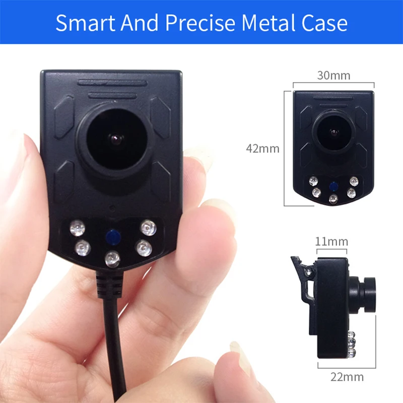 Manufacturer 3.0 MP Wearable Body Worn LED Infrared IR-Cut Filter Night Vision Wide Angle USB Camera For Android Windows Mac |