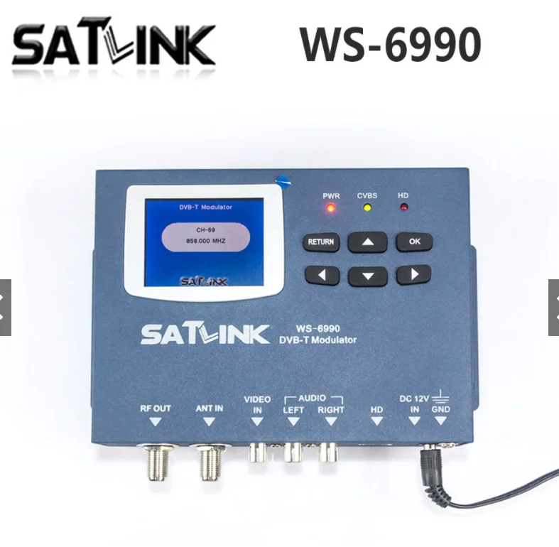 

Original DVB-T Satlink WS-6990 Terrestrial Finder 1 Route modulator/ AV/ HDMI Digital Meter Finder