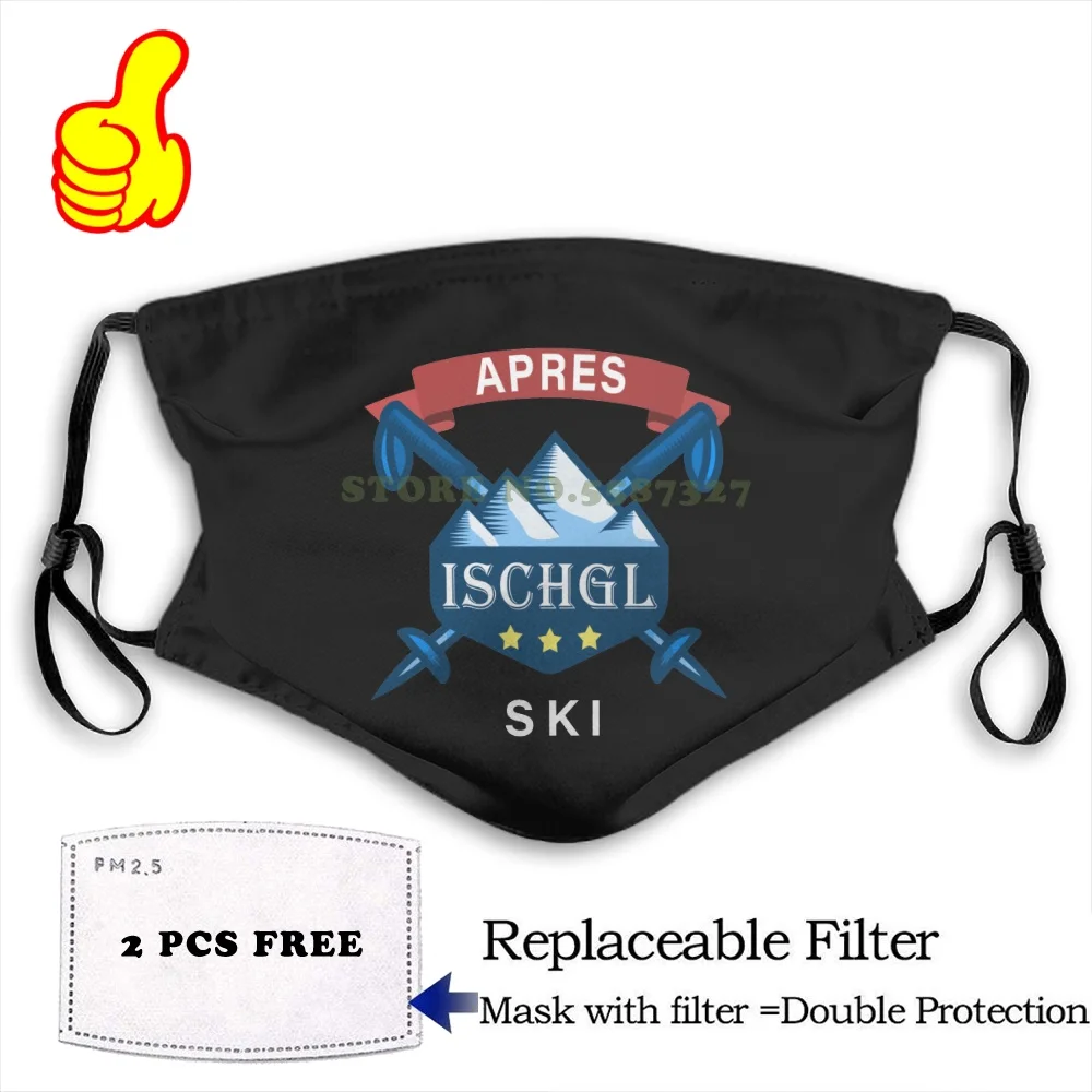 Face Mask Apres Ski Team Ischgl Crew Funny Cool Masks | Аксессуары для одежды