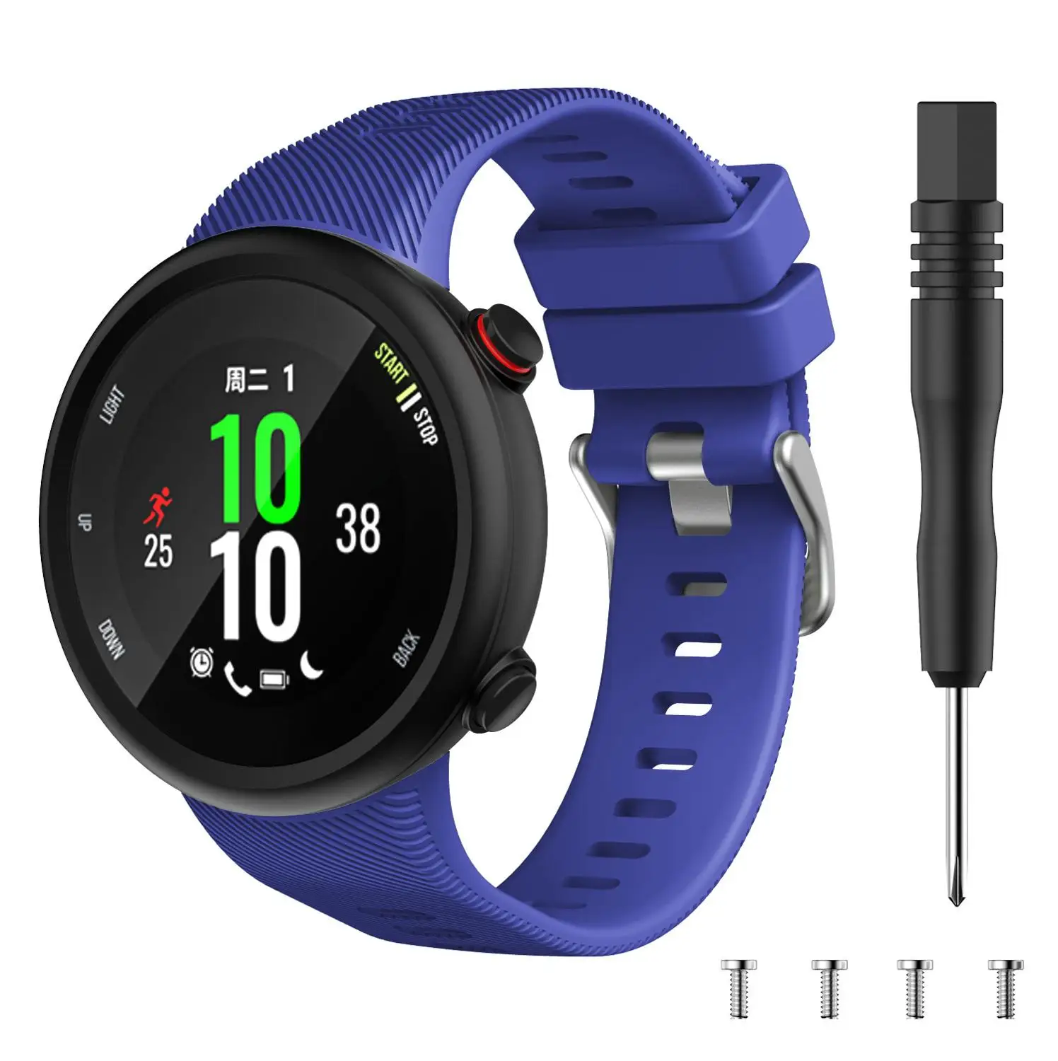 Силиконовые оригинальные ремешки для Garmin Forerunner 45 S сменный Спортивный Браслет
