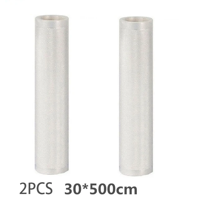 30X500CM 2PCS Вакуумная упаковочная машина для пищевых продуктов, вакуумная упаковочная машина, контейнер для пленки, упаковочная машина для пищевых продуктов, включает в себя 10 вакуумных упаковок 110 в/в - Цвет: 30X500CM 2PCS