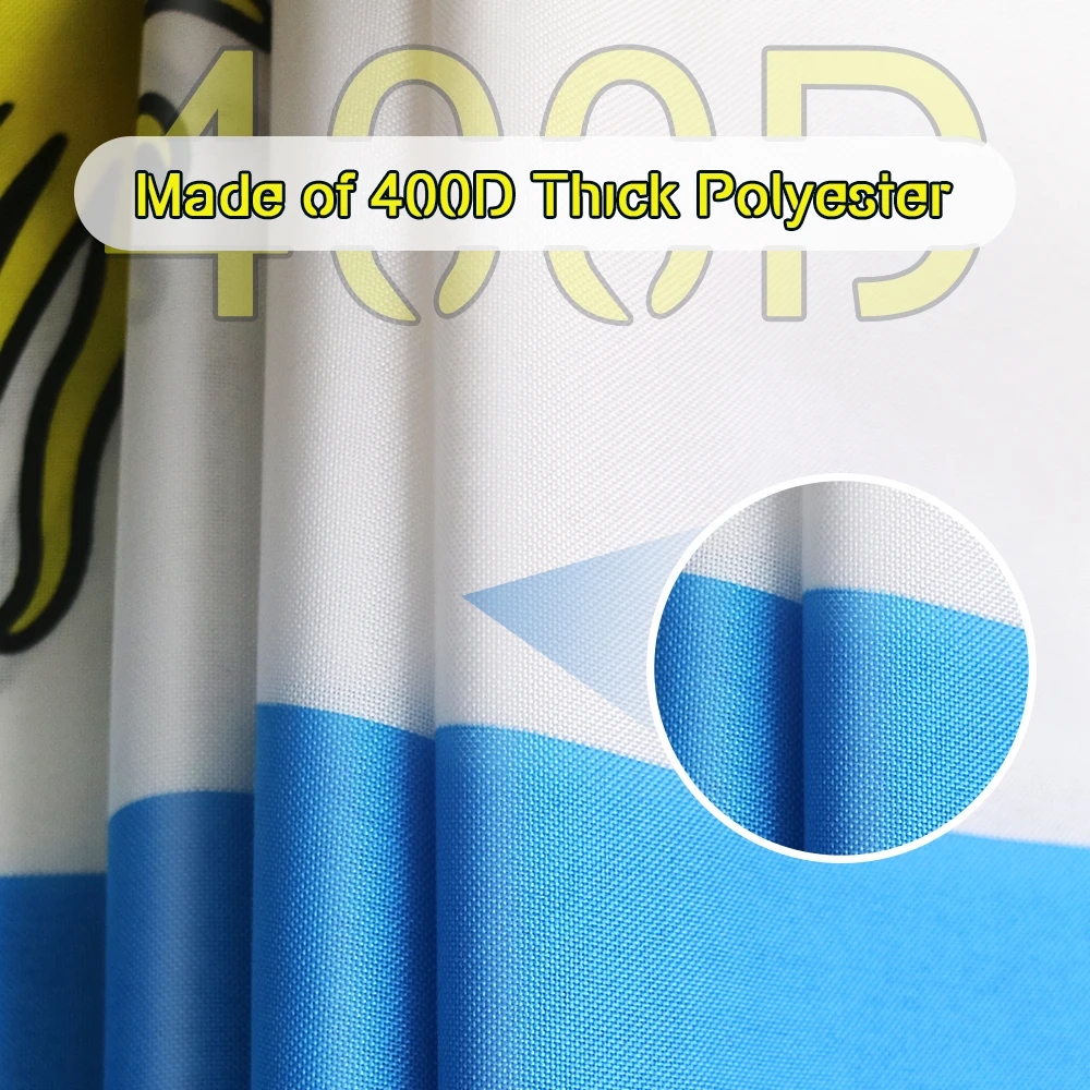 Флаг Аргентины 400D Полиэстер Премиум качества серебристые флаги с ярким цветом и