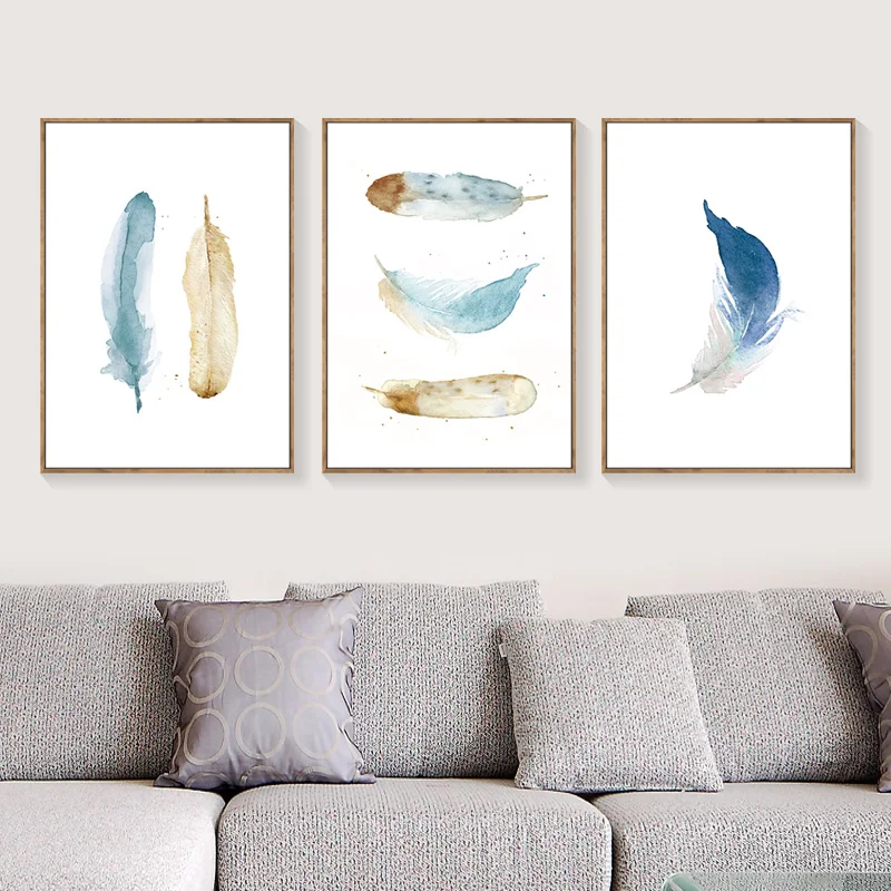 Abstact настенные художественные принты перо холст плакат скандинавские