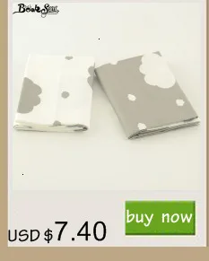 Booskew Home Telas, хлопок, ткань, 40 см x 50 см, 7 шт., набивные цветы, жировые кварталы, сделай сам, ручная работа, подушка для шитья, лоскутное шитье, кукольная кровать