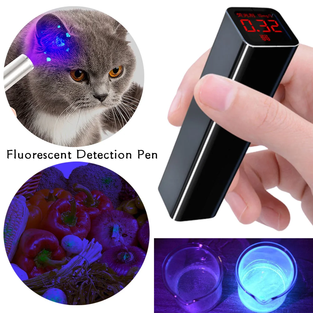 Фонарик УФ домашний цифровой для обнаружения грибка мха еды домашних животных