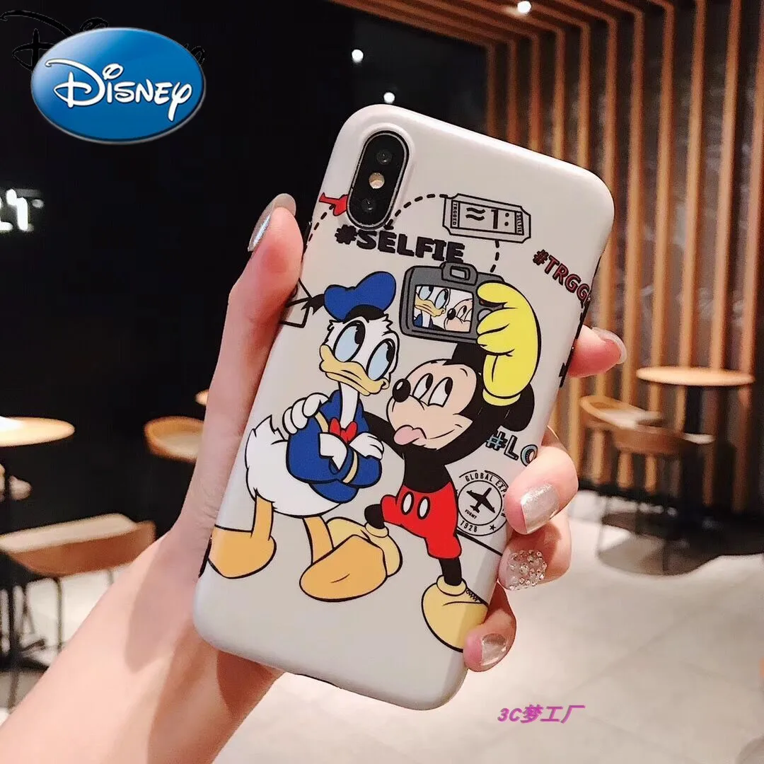 

Disney cartoon Mickey Donald Duck couple phone case for iPhone 7/8P/SE/X/XR/XS/XSMAX/11pro/12promax/12mini/11promax/ phone cover