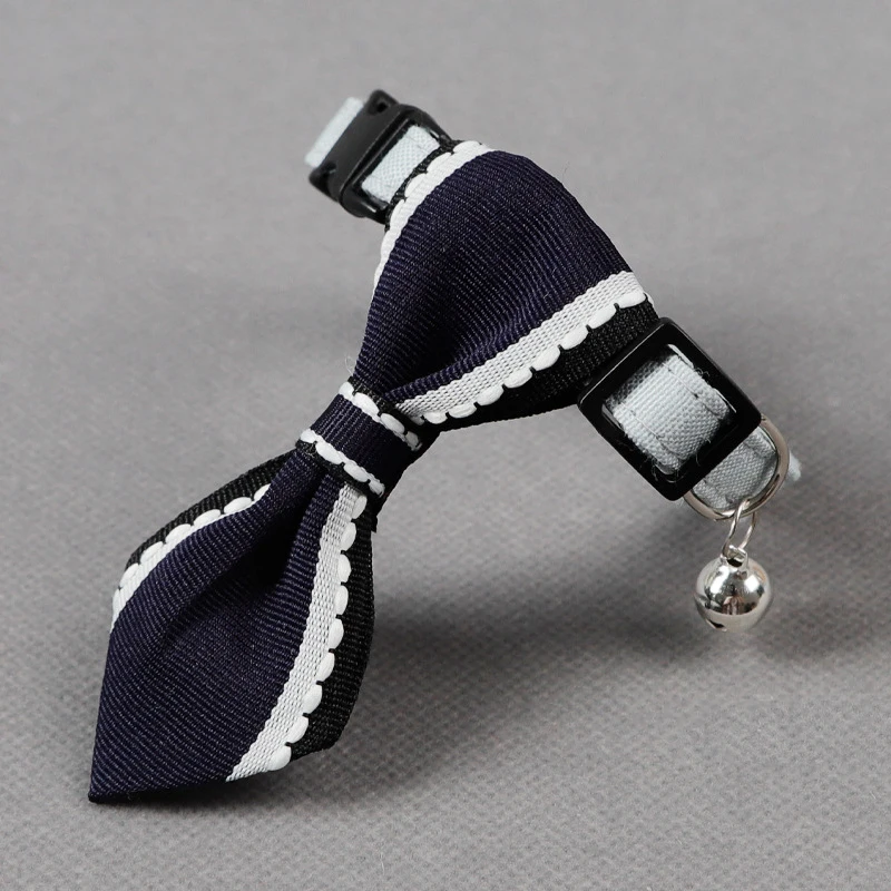 

Pet Necktie Dog Collar Bell Kitten Bell Cat Collar Bell Small Cat Collar Collar Bow Pet Triangle Towel Cat Kitten Accessories