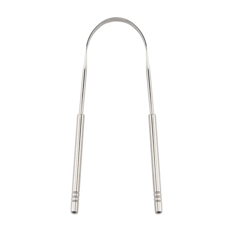 

1PC Stainless Steel Tongue Scraper Cleaner Fresh Breath Cleaning Coated Tongue Toothbrush Dental Oral Hygiene Care Tools