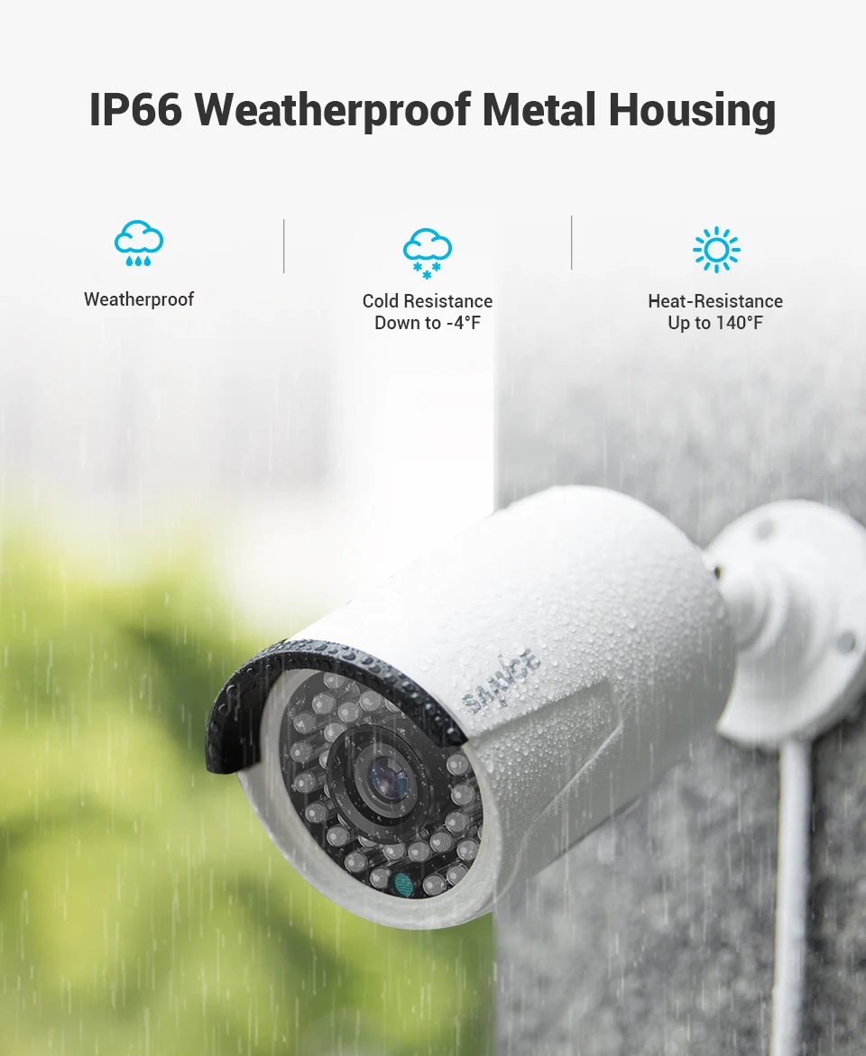 SANNCE 8CH 1080P FHD POE IP видео безопасности Системы H.265 5MP с 8X2 Мп уличная водонепроницаемая IP набор камер наблюдения Встроенный микрофон