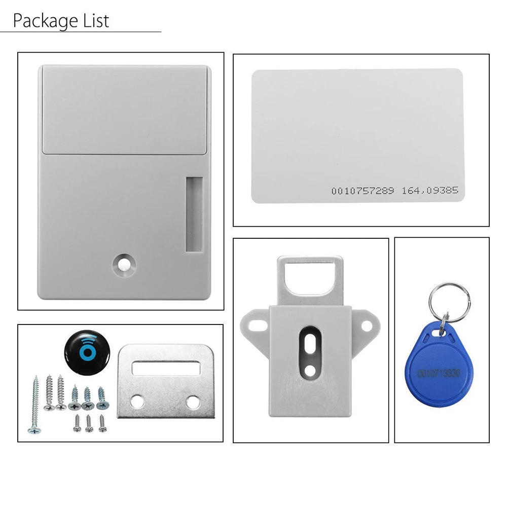 Батарея RFID IC Card сенсор ящик шкафа Умный Замок DIY невидимый скрытый цифровой замок