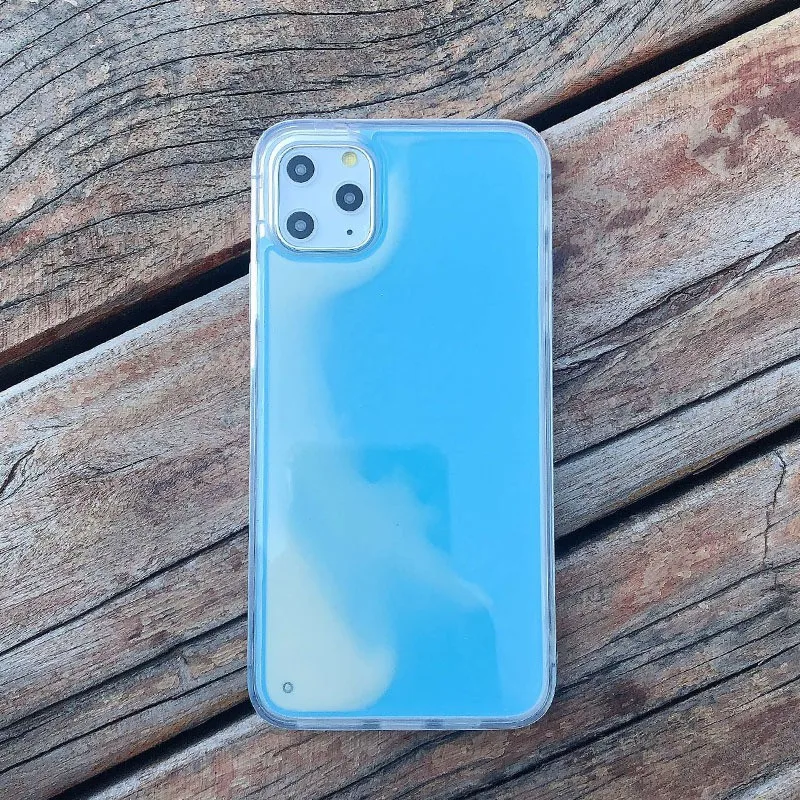 2019 INS стильный светящийся неоновый защитный чехол для телефона в темноте жидкий