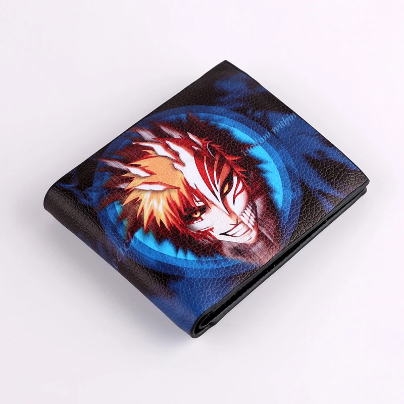 Новый хит продаж Bleach Kurosaki Ichigo кошелек Складной Стиль цветной короткий меч арт