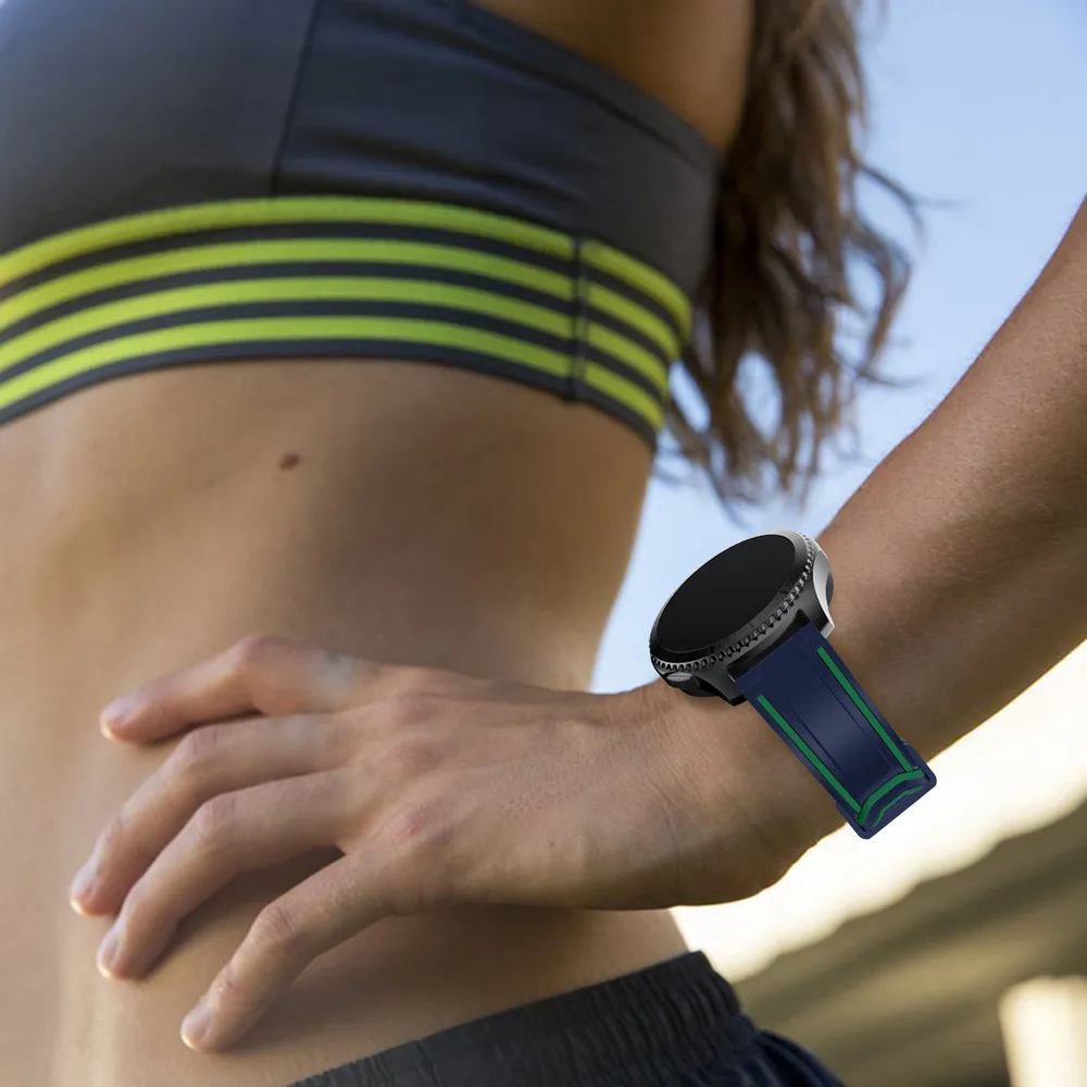 Новый модный спортивный силиконовый браслет ремешок для Samsung Gear S3 Frontier chassy
