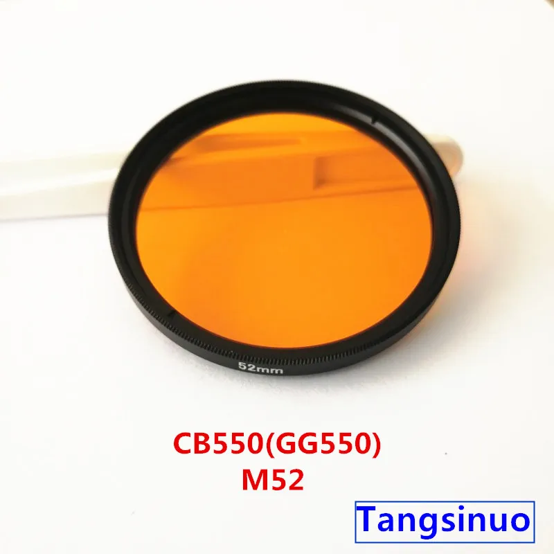 

550nm IR Infrared Long Pass Filter Orange Optical Glass CB550 GG550 for camera photography