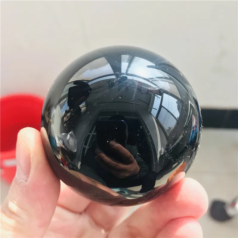 40-100 мм натуральный черный обсидиановый шар Большой Хрустальный Целебный Камень |